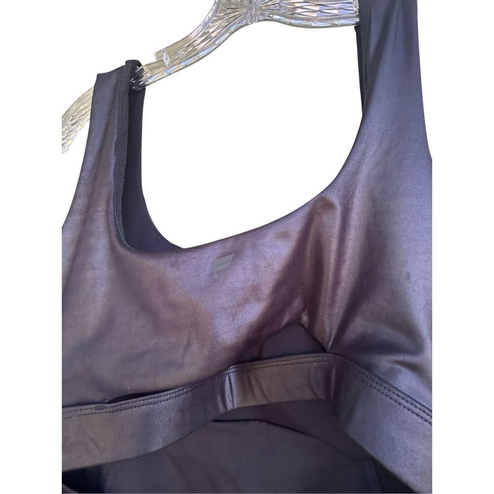 NWT Fabletics K Khardashian Coated Black One Piece Jumpsuit XL cut out back - Picture 2 of 14